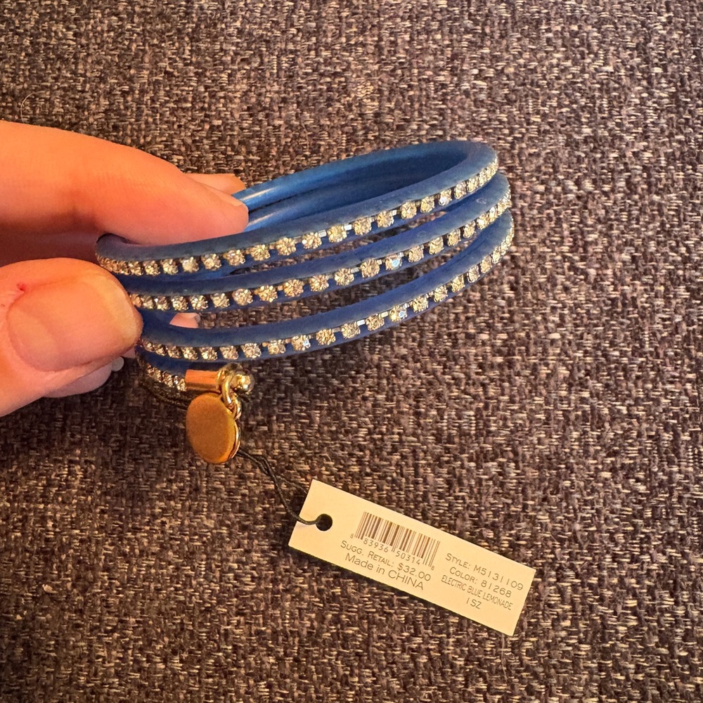 NWT Marc Jacobs Blue and Silver Bracelet